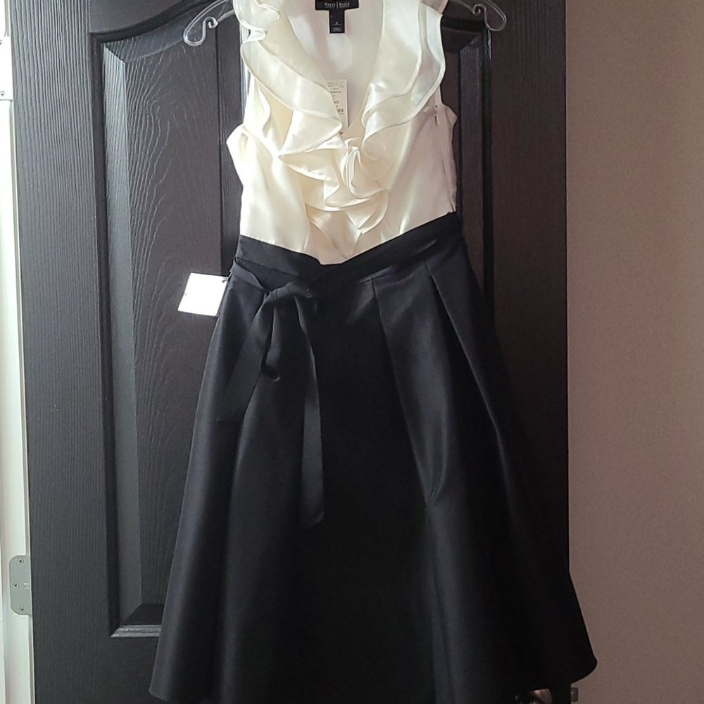 NEW Formal Black and White Dress